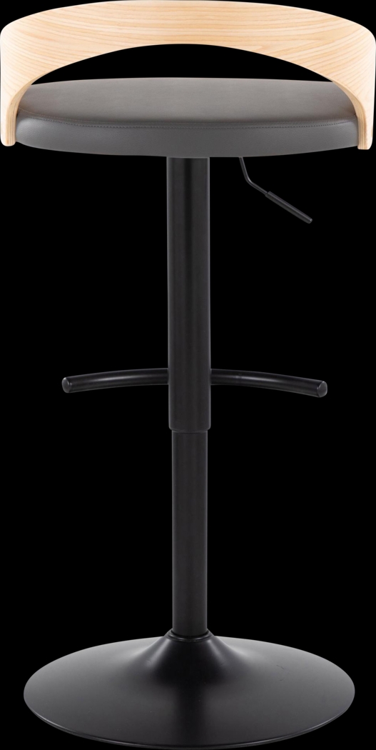 Zykan XVII Gray Adjustable Barstool, Set of 2 - Thumbnail - Image 6