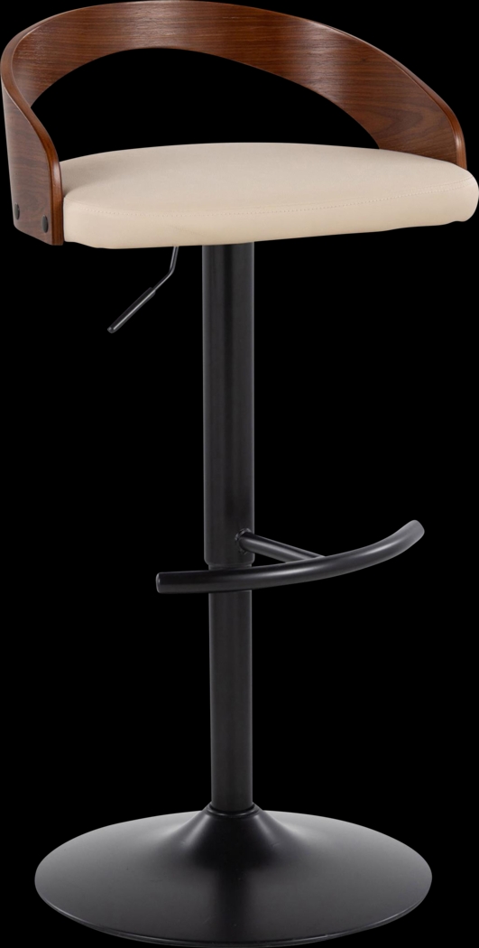 Zykan XVIII Cream Adjustable Barstool, Set of 2 - Thumbnail - Image 3