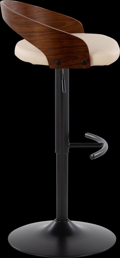 Zykan XVIII Cream Adjustable Barstool, Set of 2 - Thumbnail - Image 4