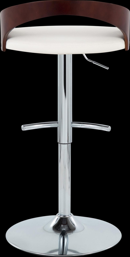 Zykan XXI White Adjustable Barstool, Set of 2 - Thumbnail - Image 6