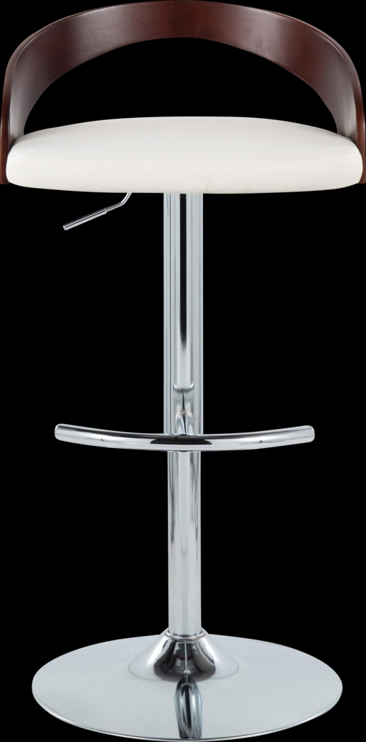 Zykan XXI White Adjustable Barstool, Set of 2 - Thumbnail - Image 7