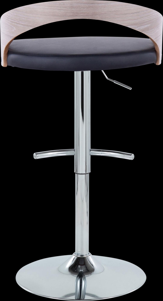 Zykan XXII Black Adjustable Barstool, Set of 2 - Thumbnail - Image 6