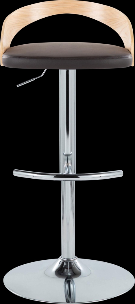 Zykan XXIII Brown Adjustable Barstool, Set of 2 - Thumbnail - Image 7