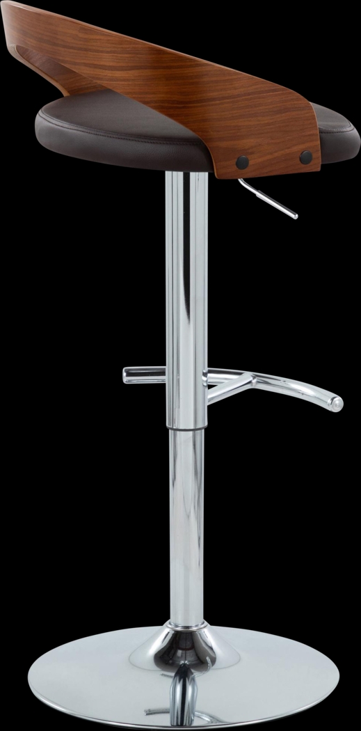 Zykan XXV Brown Adjustable Barstool, Set of 2 - Thumbnail - Image 5