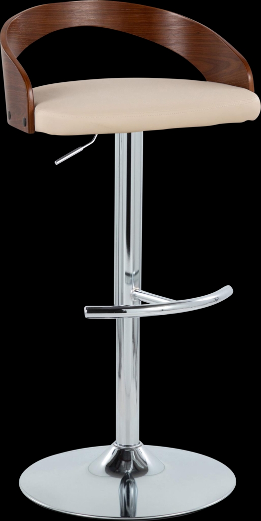 Zykan XXV Cream Adjustable Barstool, Set of 2 - Thumbnail - Image 3