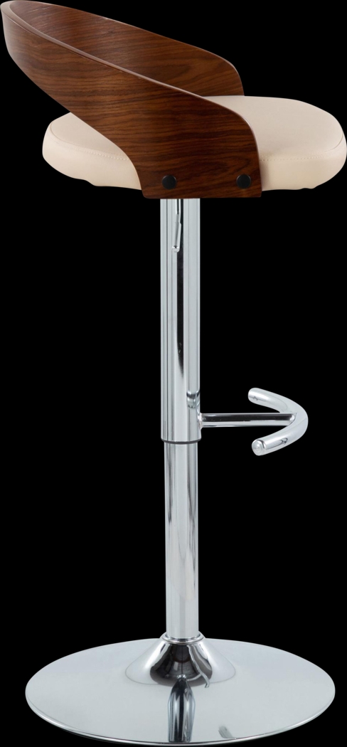 Zykan XXV Cream Adjustable Barstool, Set of 2 - Thumbnail - Image 4