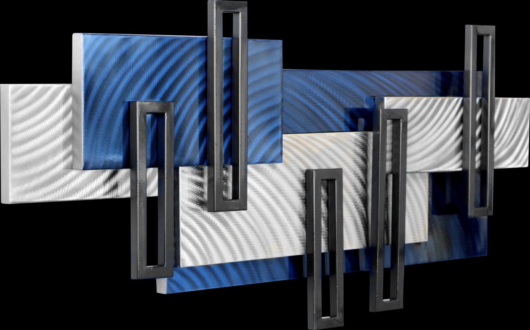 Zyler Blue Wall Decor - Thumbnail - Image 2