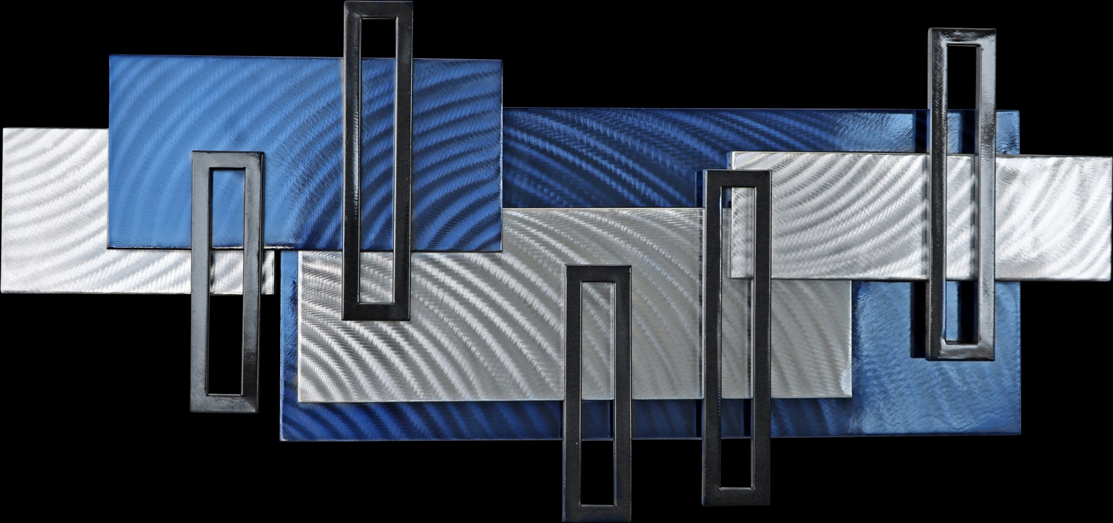 Zyler Blue Wall Decor - Thumbnail - Image 1