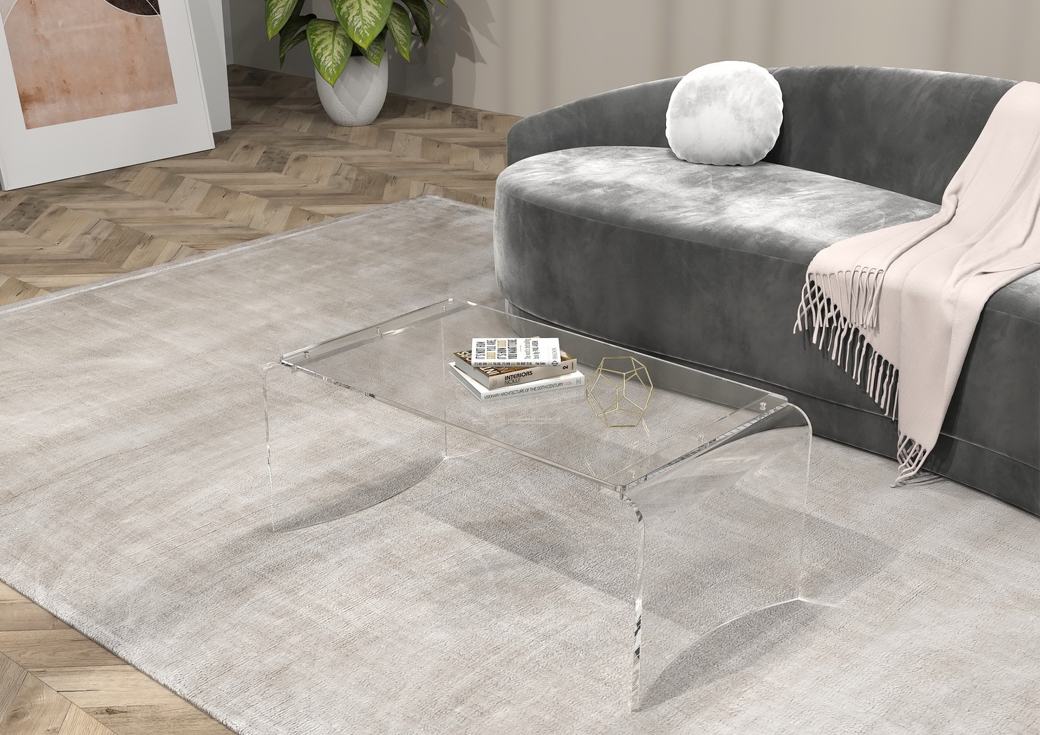 Zyma Clear Cocktail Table - Thumbnail - Image 3