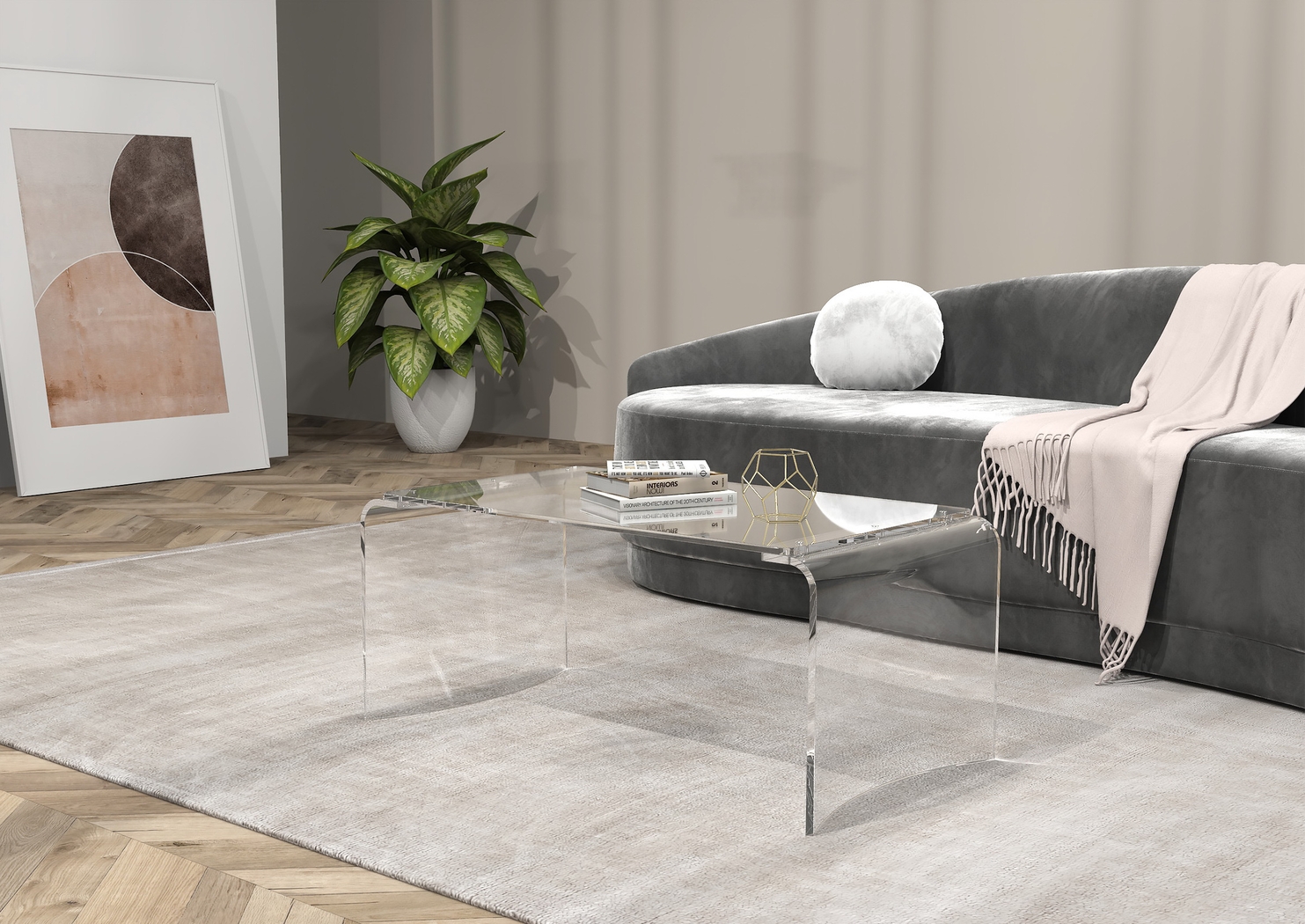 Zyma Clear Cocktail Table - Thumbnail - Image 4