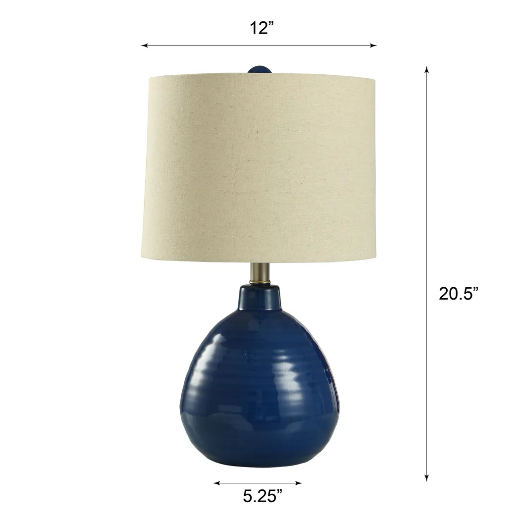 Zyre Blue Lamp - Thumbnail - Image 3