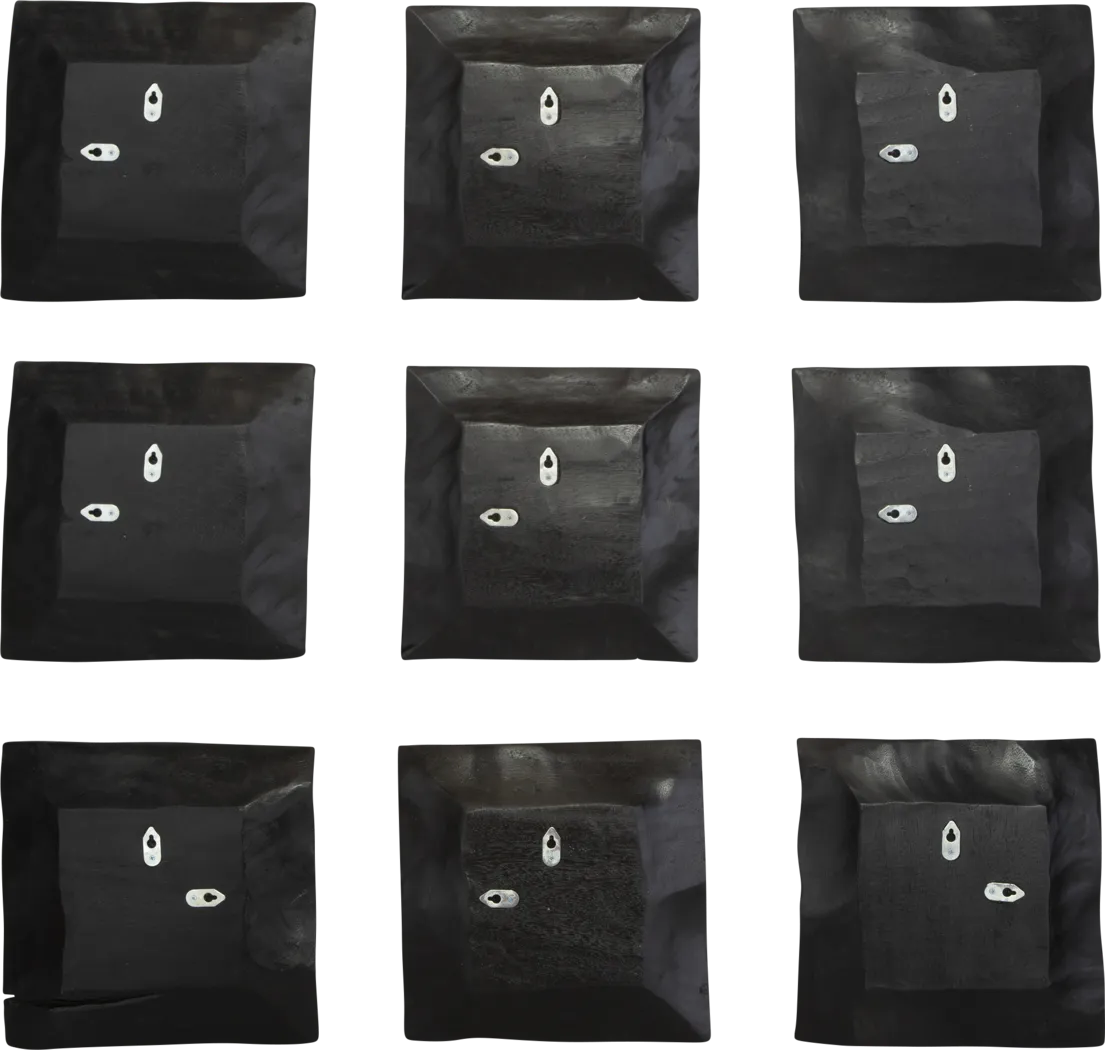 Zyros Black Wall Decor, Set of 9 - Thumbnail - Image 2