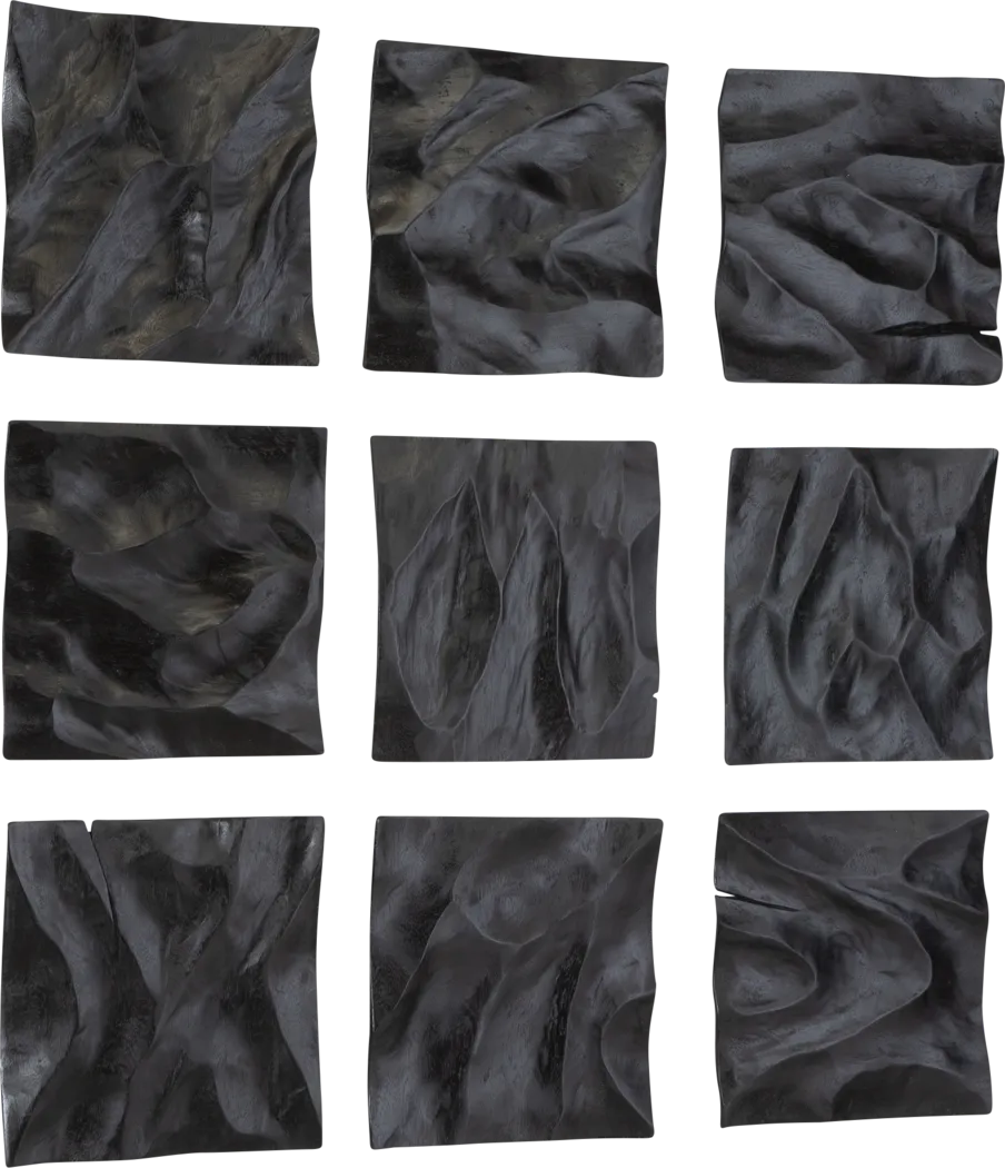Zyros Black Wall Decor, Set of 9 - Thumbnail - Image 4