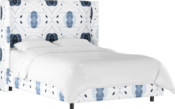 Vashti Blue King Upholstered Bed