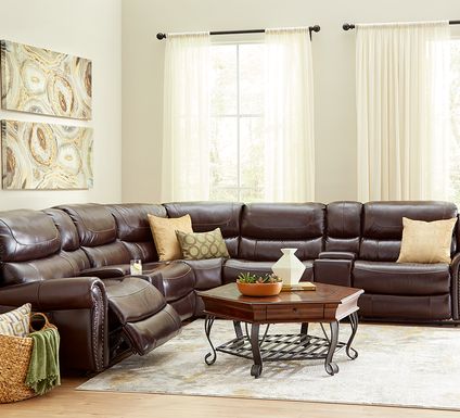 Leather Living Room Furniture Sets, Brown Leather Living Room Sets