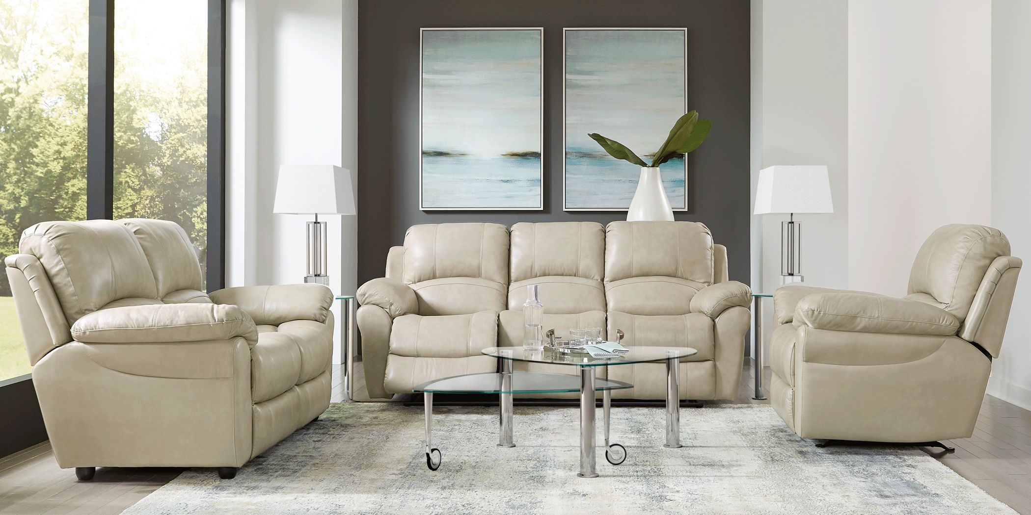 vercelli stone leather sofa