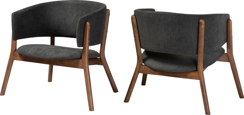Warsoff Dark Gray Accent Chair, Set of 2