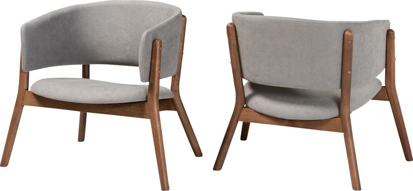 Warsoff Gray Accent Chair, Set of 2