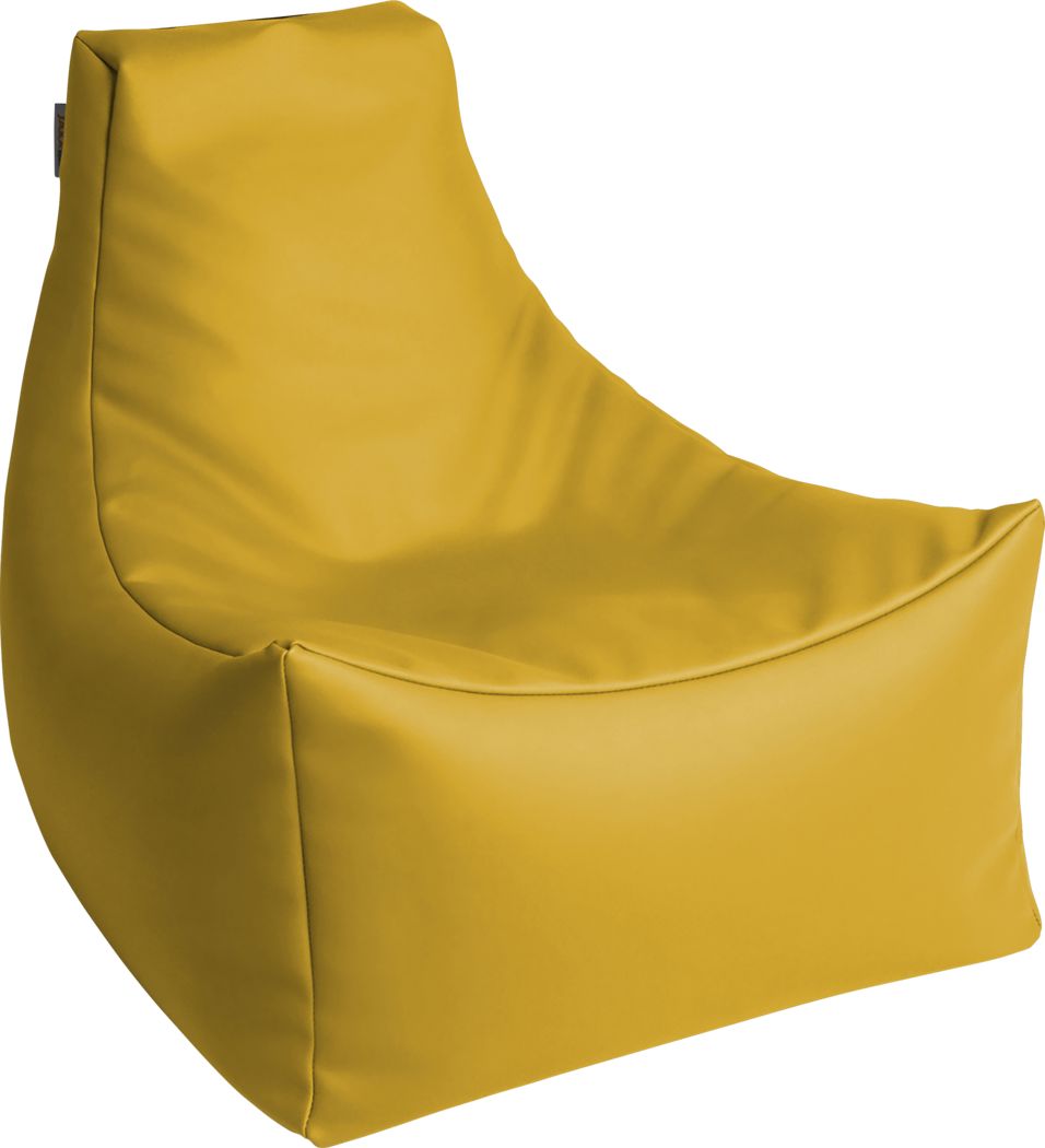Kids Wilfy Yellow Small Bean Bag Chair - Rooms To Go