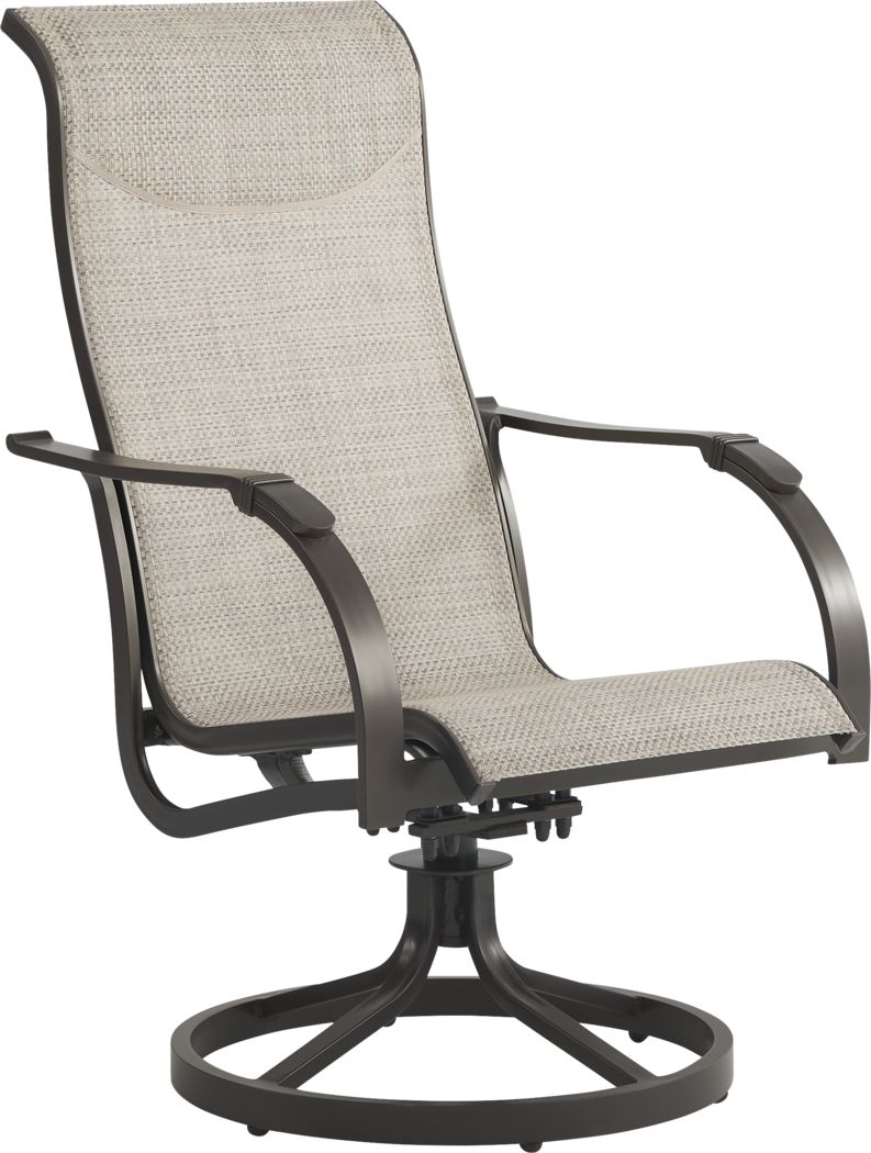 outdoor rocker with ottoman on Windy Isle Bronze Outdoor Swivel Rocker Chair Rooms To Go